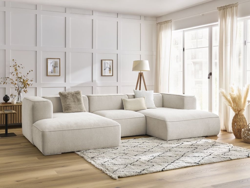 Produit similaire: Canapé panoramique fixe ZEPHYR blanc BOBOCHIC 4 places