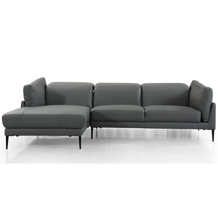 Produit similaire: Canapé d'angle en cuir KENDY - Gris - LA MAISON DU CANAPÉ - 5 places - Contemporain