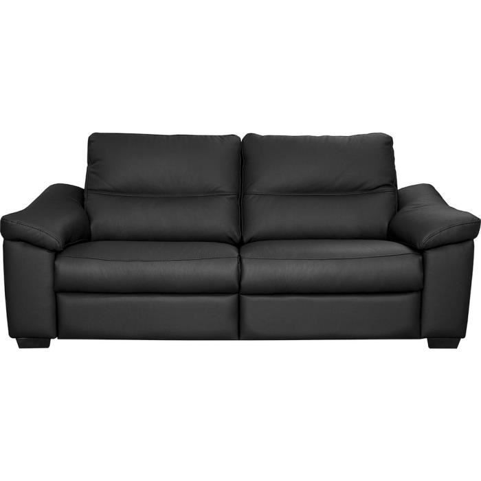 Produit similaire: Canapé 3 places en cuir noir - HAMBOURG - Tout cuir luxe italien - Épais - Élégant et raffiné