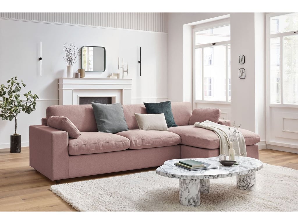 Produit similaire: Canapé d'angle fixe réversible BELAIR rose BOBOCHIC 4 places