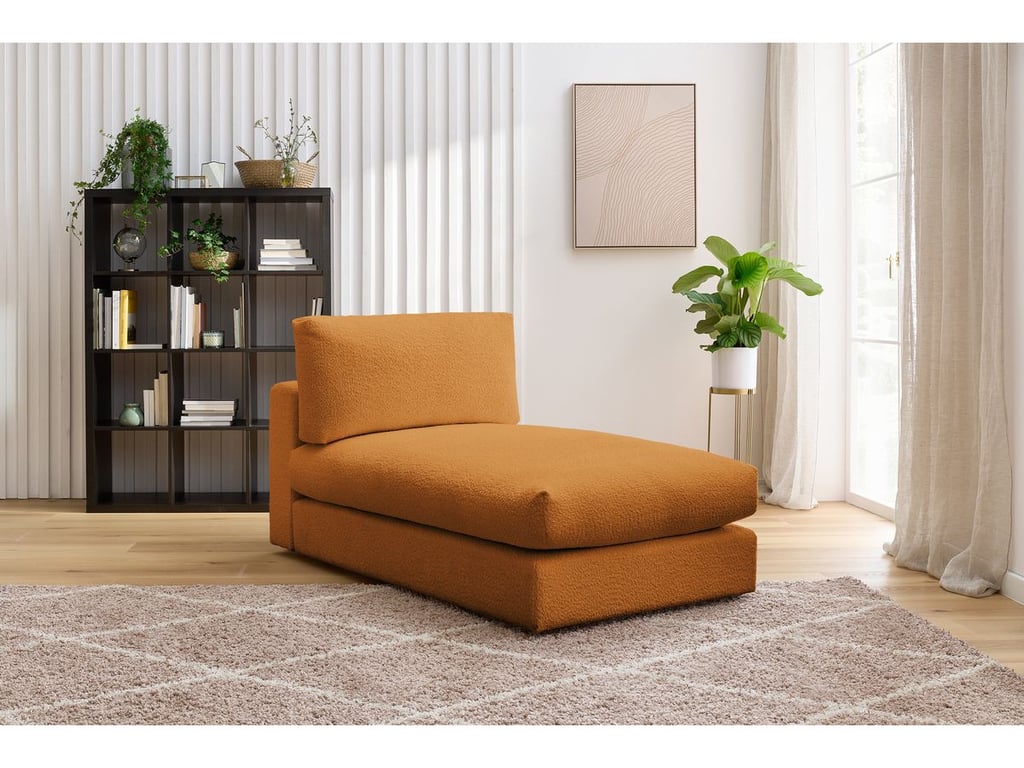 Produit similaire: Méridienne pour canapé modulable PARIS tissu bouclette jaune BOBOCHIC 1 places