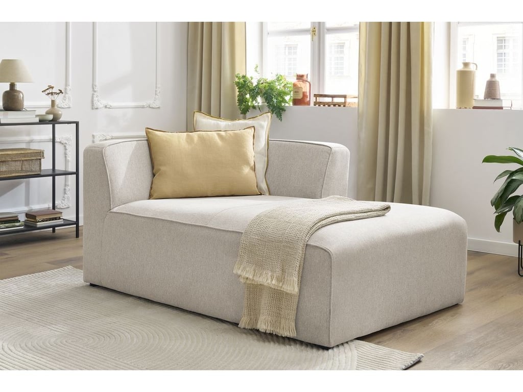 Produit similaire: Méridienne pour canapé modulable MEGEVE tissu chiné beige angle droit BOBOCHIC 1 places