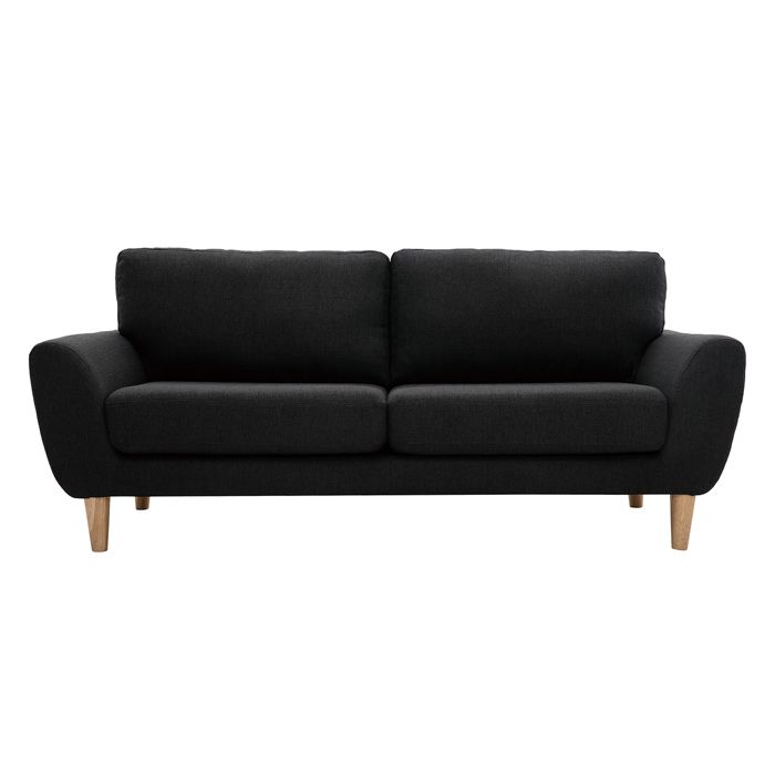 Produit similaire: Canapé scandinave 3 places en tissu gris anthracite et bois clair ALICE