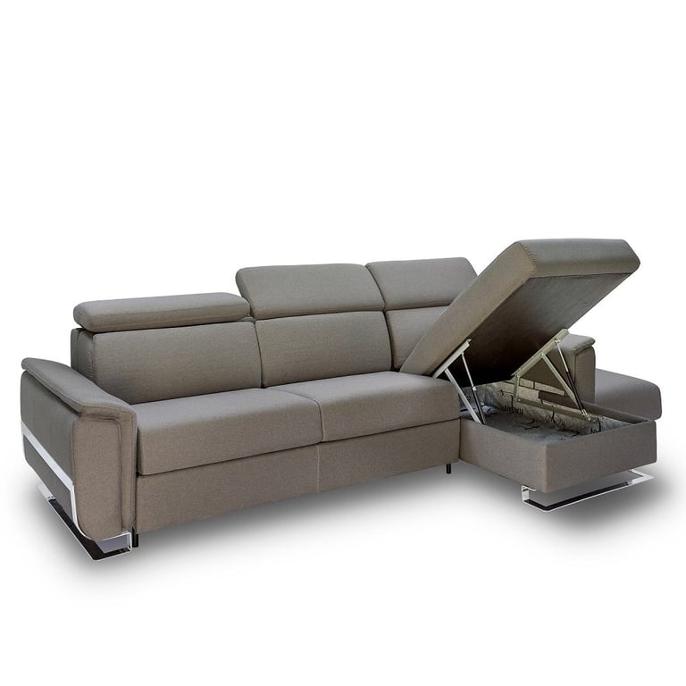 Produit similaire: Canapé d'angle REAUMUR convertible EXPRESS 140 cm sommier lattes matelas 16 cm Tweed gris silex