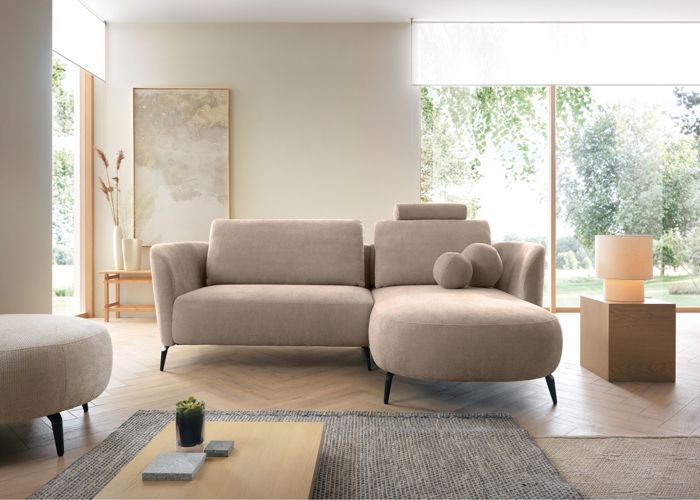 Produit similaire: Canapé d'angle réversible - KAVNI - chenille beige - côté droit