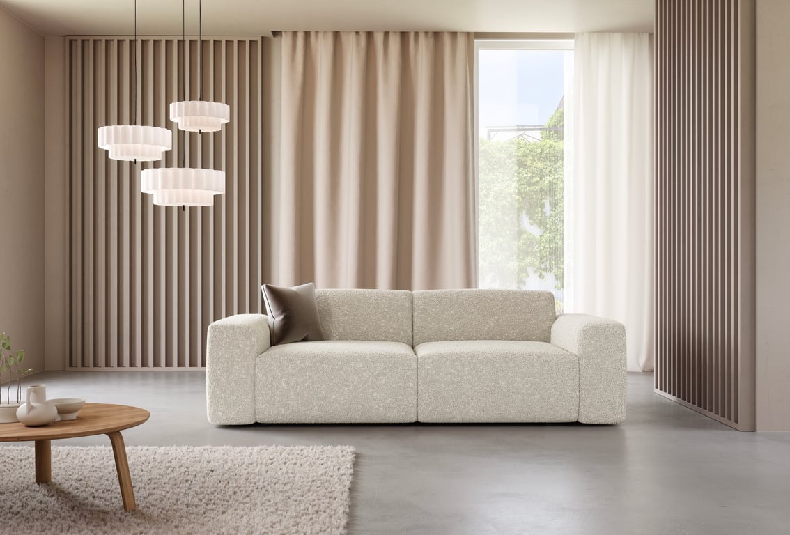 Produit similaire: Calys - Canapé bouclette Blanc