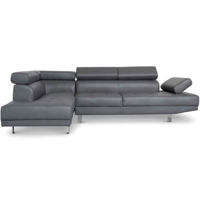 Produit similaire: Canapé 5 Places - PARIS PRIX - Como - 260 cm - Gris - Angle Gauche
