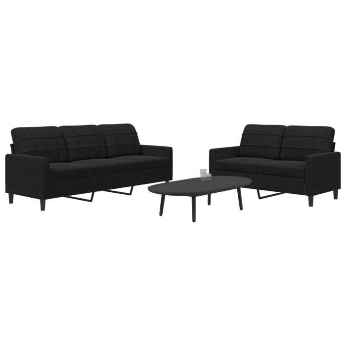 Produit similaire: Ensemble de canapés 2 pcs avec coussins Noir Velours, canapé, siège de canapé, canapé relax, canapé confort, chaise 3278396