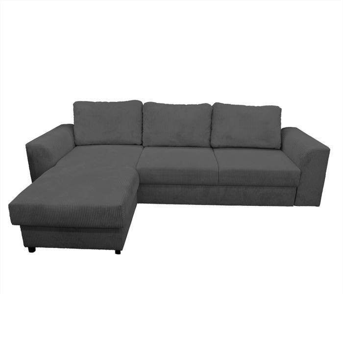 Produit similaire: Canapé d'angle réversible et convertible velours gris Magda - Gris