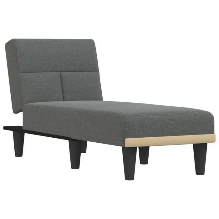 Produit similaire: Meridienne chaise longue pour interieur trois positions convertibles en tissu gris fonce DEC026179