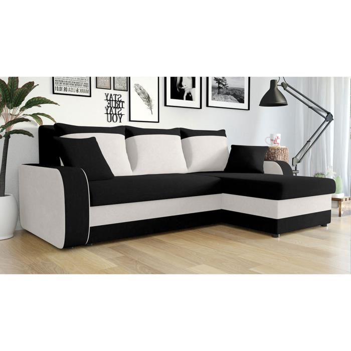 Produit similaire: Canapé d'angle réversible convertible - BESTMOBILIER - Zelie - Blanc - 4 places - Coffre de rangement
