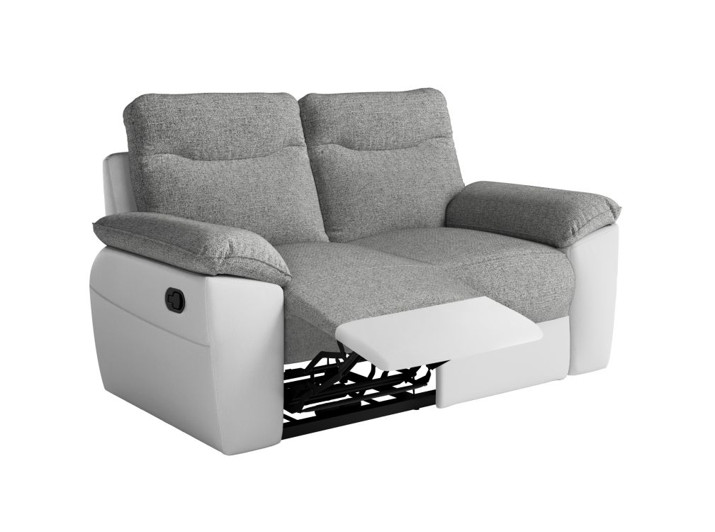 Produit similaire: Canapé de relaxation manuel ROSS 2 places en tissu et simili