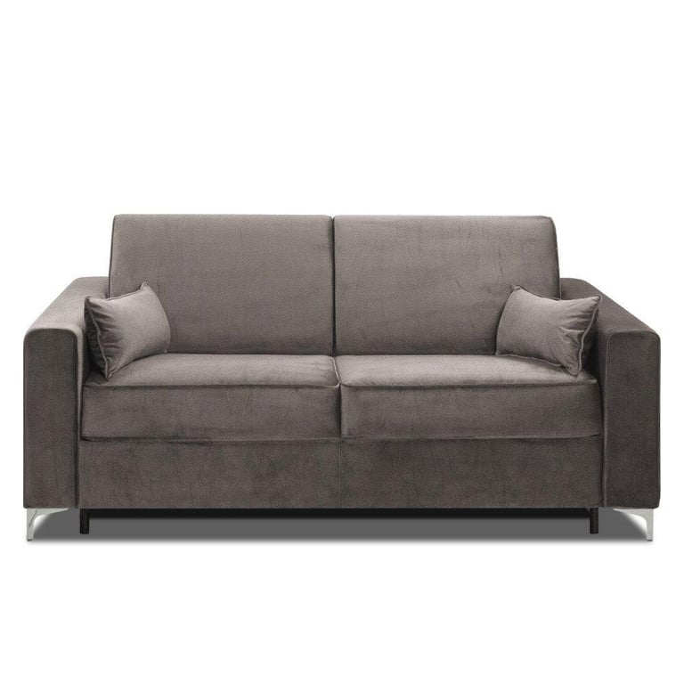 Produit similaire: Canapé convertible express JACKSON 160cm sommier lattes cuir vachette taupe matelas 16 cm