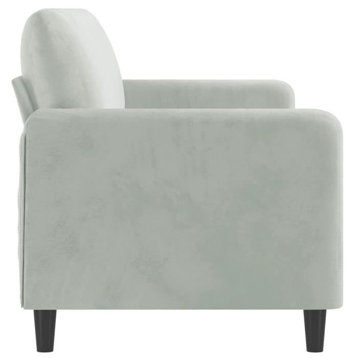 Produit similaire: Canapé à 3 places Gris clair 180 cm Velours Qqmora xY7725