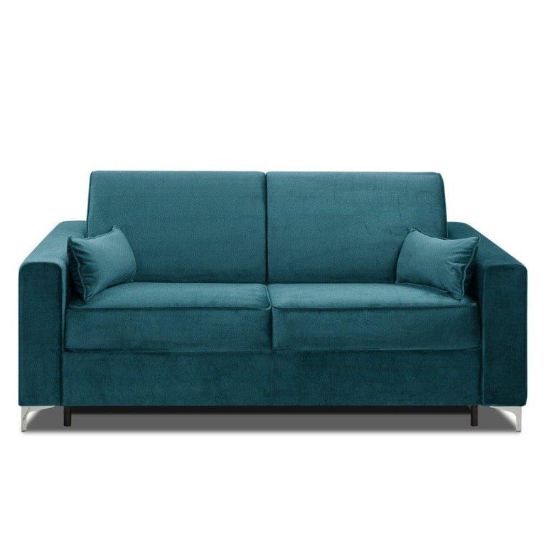 Produit similaire: JACKSON - Canapé convertible velours bleu paon