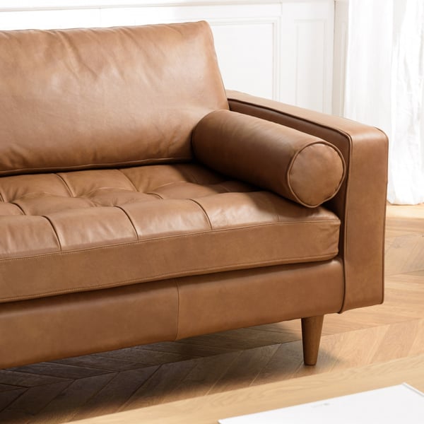Canapé cuir Marron