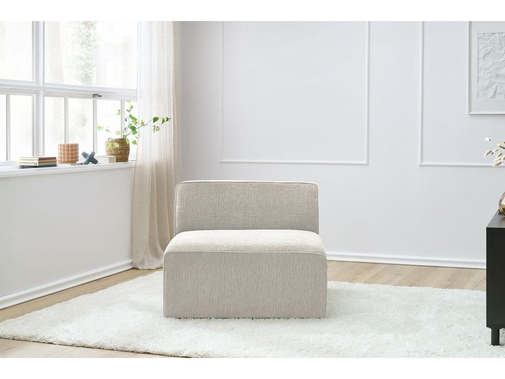 Produit similaire: Chauffeuse 1 place pour canapé modulable MEGEVE tissu texturé beige BOBOCHIC 1 places
