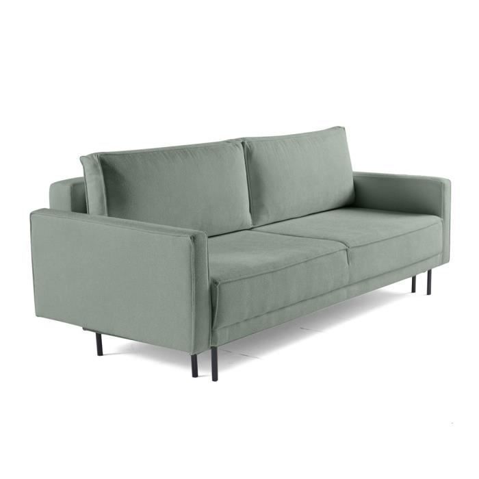 Produit similaire: Charlie - canapé droit 3 places - convertible avec coffre - en tissu - Vert