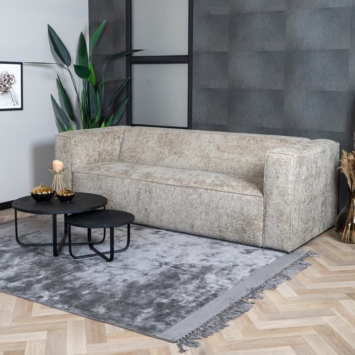 Produit similaire: Canapé 3 places Memphis en tissu chenille taupe - Livin24 - Moderne - Avec accoudoirs - Beige - 224 cm