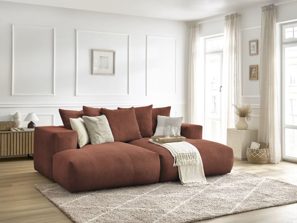 Produit similaire: Canapé droit fixe 4 places VOLTAIRE assise profonde orange BOBOCHIC