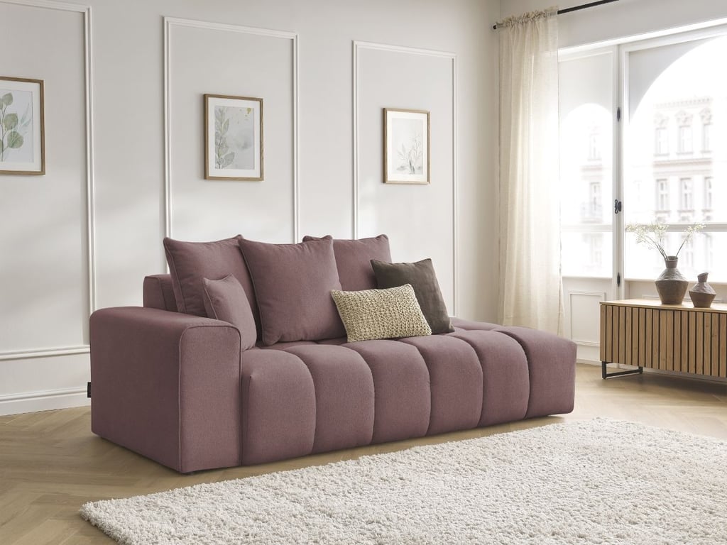 Produit similaire: Canapé droit fixe MONT-BLANC tissu chiné rose accoudoir gauche BOBOCHIC 4 places