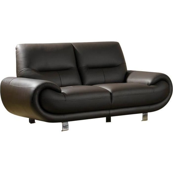 Produit similaire: Canapé cuir 2 places - LA MAISON DU CANAPÉ - ANGIE - Contemporain - Design - Marron
