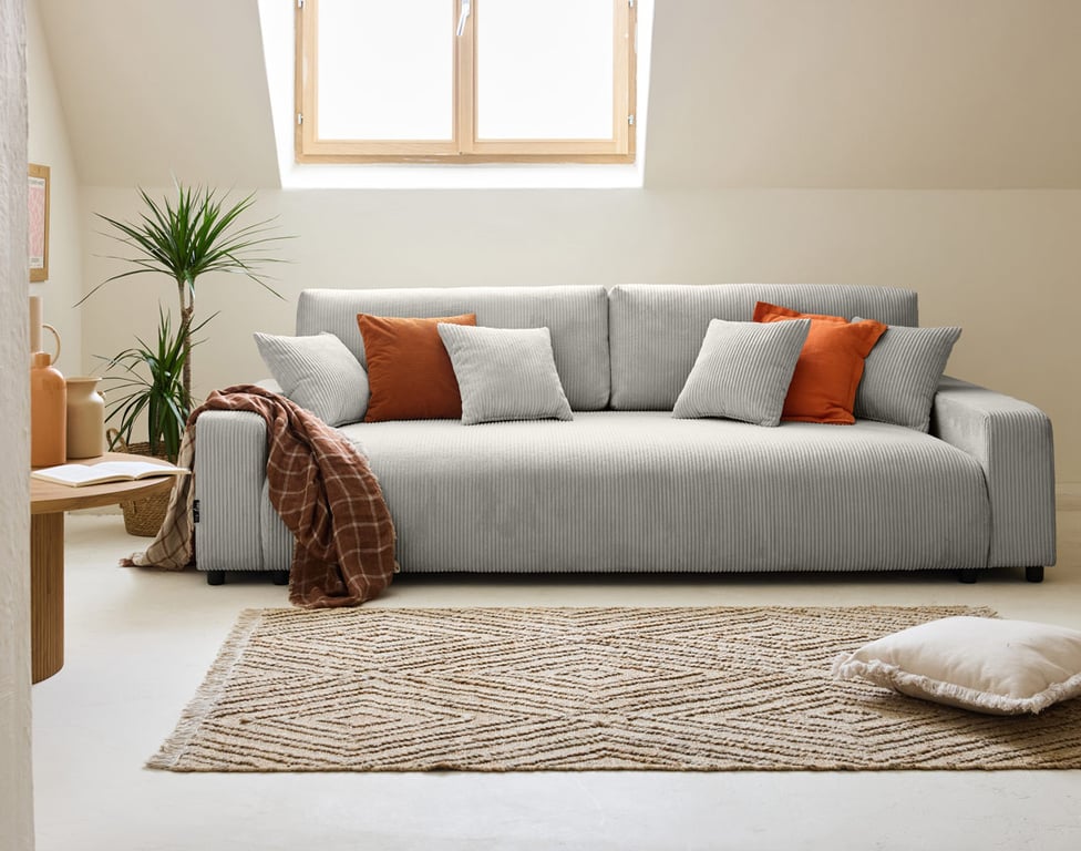 Produit similaire: pivoine - Canapé convertible Gris