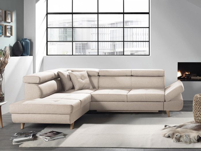Produit similaire: Canapé d'angle gauche convertible scandinave - L 252 x P 190cm - Beige - BESTMOBILIER