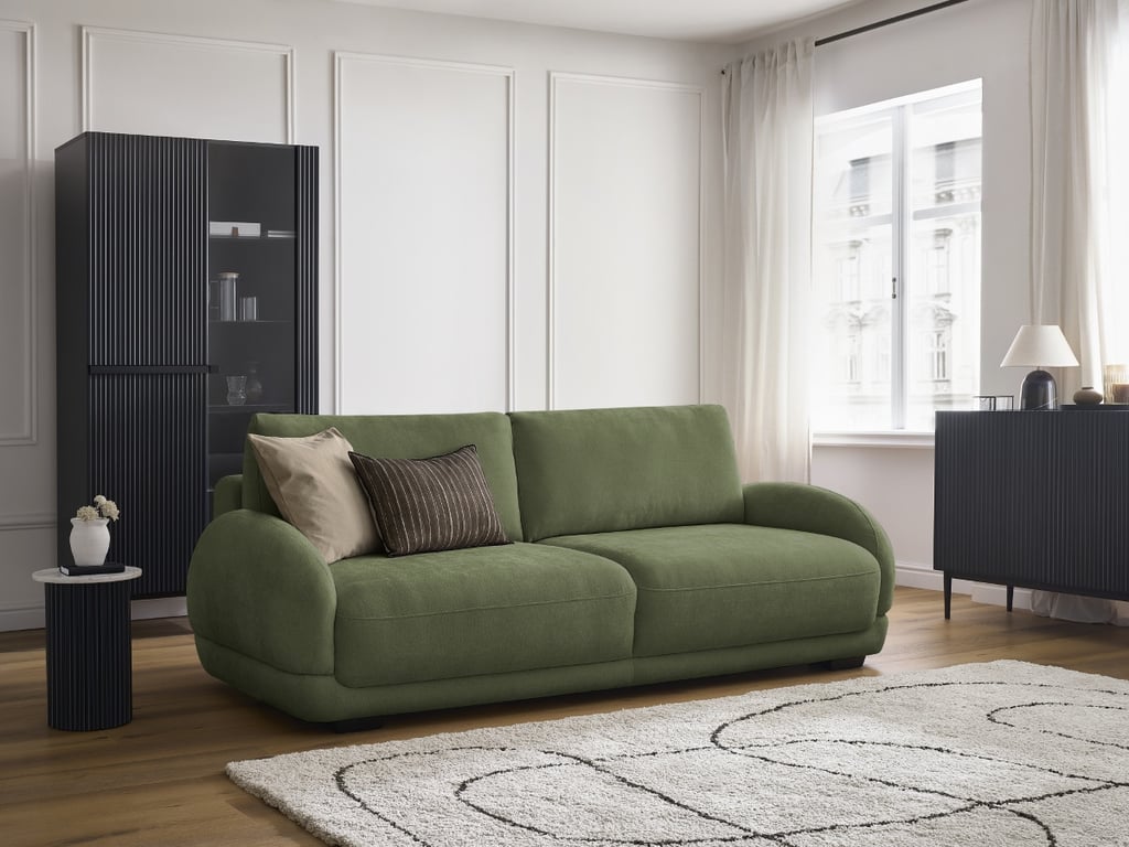 Produit similaire: Canapé droit convertible coffre MONICA vert BOBOCHIC 3 places