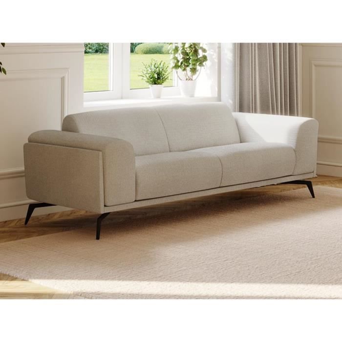 Produit similaire: Canapé 3 places en tissu beige VUSARI