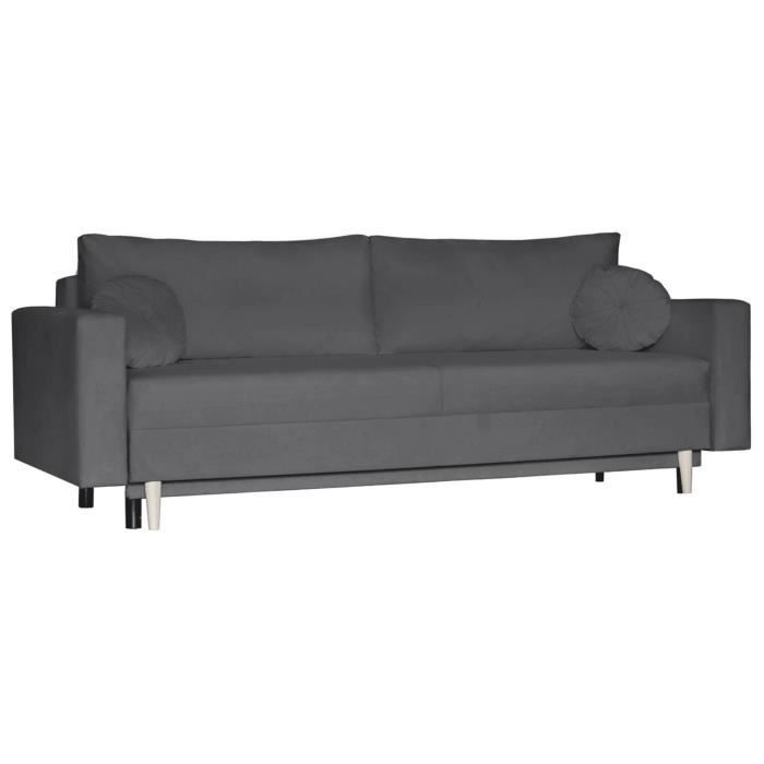 Produit similaire: Canapé 3 places pour le salon, canapé-lit, canapé avec fonction sommeil et espace de rangement - AMARO (Gris - Trinity 15)