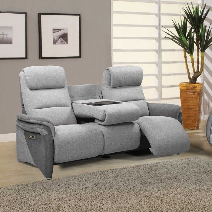 Produit similaire: Canapé Relax électrique 3 places Gris clair/Gris foncé - ZENIA - L 192 x l 96 x H 107 cm