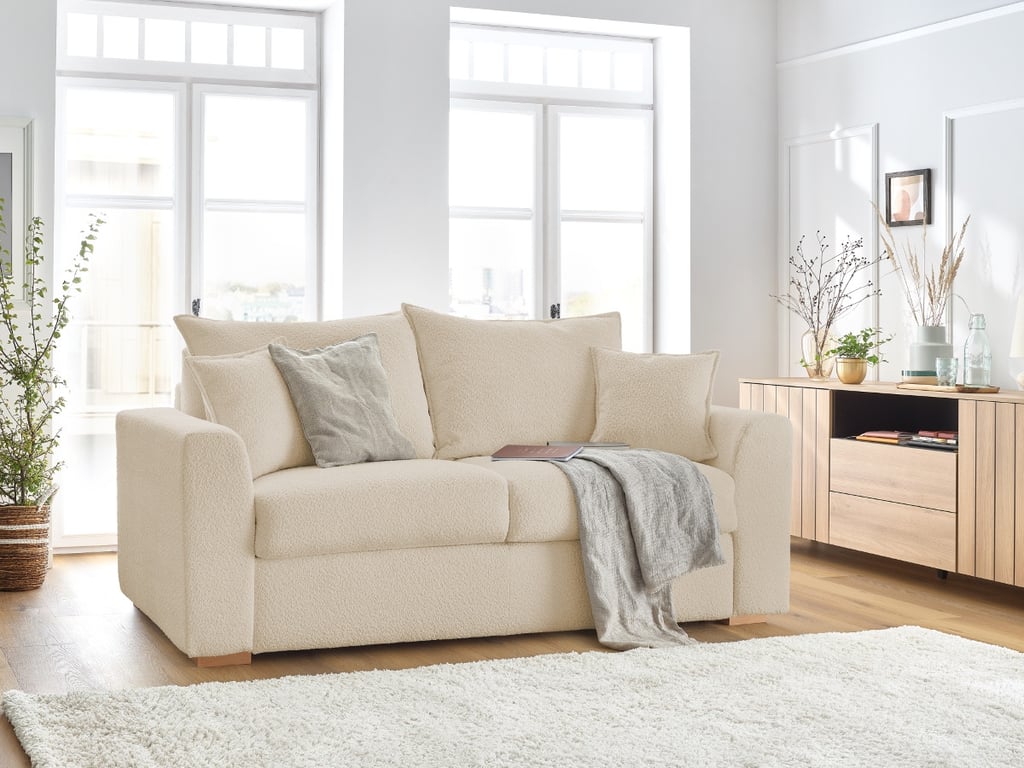 Produit similaire: Canapé droit convertible ouverture express AUGUSTIN tissu bouclette beige 160x200 BOBOCHIC 3 places