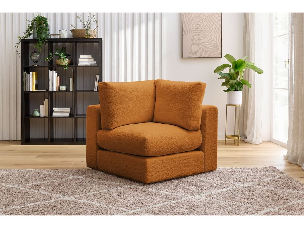 Produit similaire: Angle pour canapé modulable PARIS tissu bouclette jaune BOBOCHIC 1 places