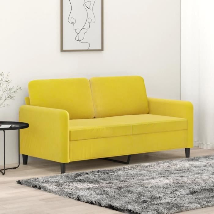 Produit similaire: Canapé à 2 places Jaune 140 cm Velours Mothinessto LY1856