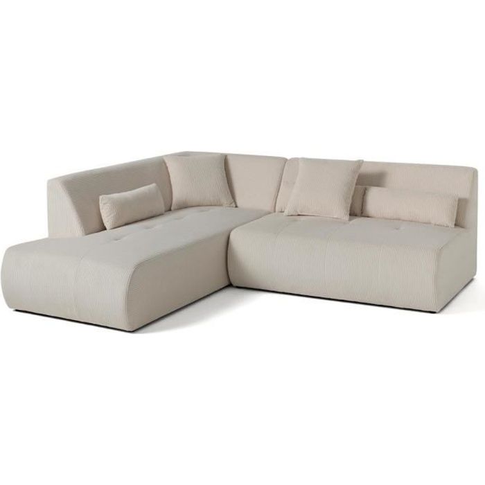 Produit similaire: Onyx - canapé modulable d'angle gauche 5 places - en velours côtelé