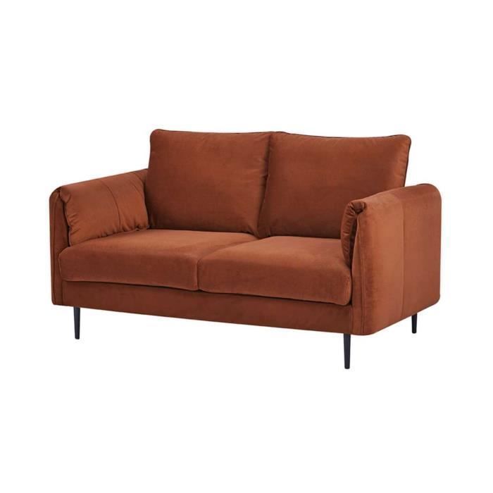 Produit similaire: Canapé 2 places en velours Terracotta - SENHO - YORK - Style Vintage - Confort Moelleux - Avec accoudoirs