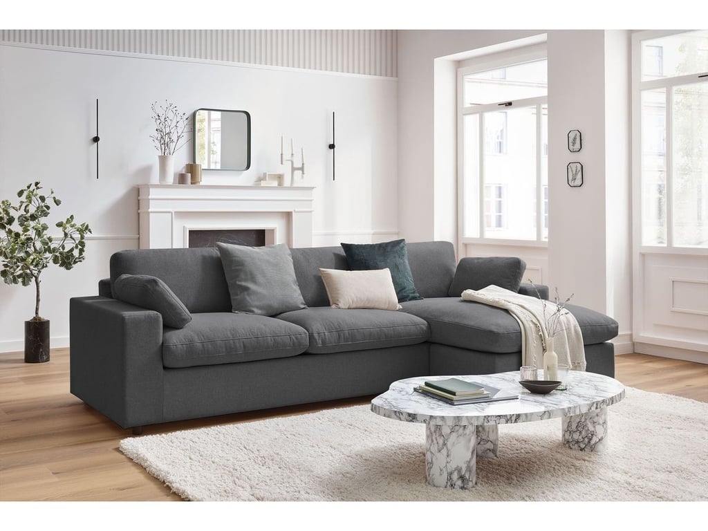 Produit similaire: Canapé d'angle fixe réversible BELAIR gris foncé BOBOCHIC 4 places