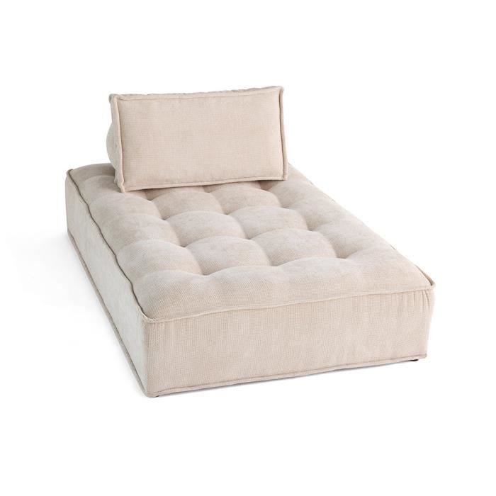 Produit similaire: Marisol - module d'assise méridienne - velours texturé - Beige
