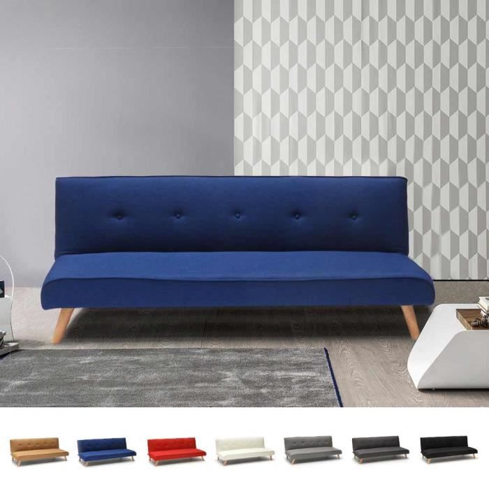 Produit similaire: Canapé-lit convertible 2 places Larimar en tissu pour le salon et le séjour, Couleur: Bleu