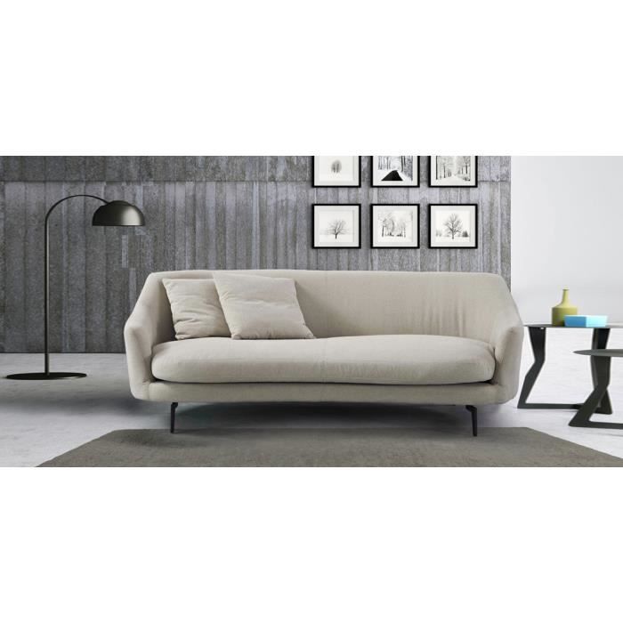 Produit similaire: Canapé 3 places en tissu beige - Ontario - DESIGNETSAMAISON