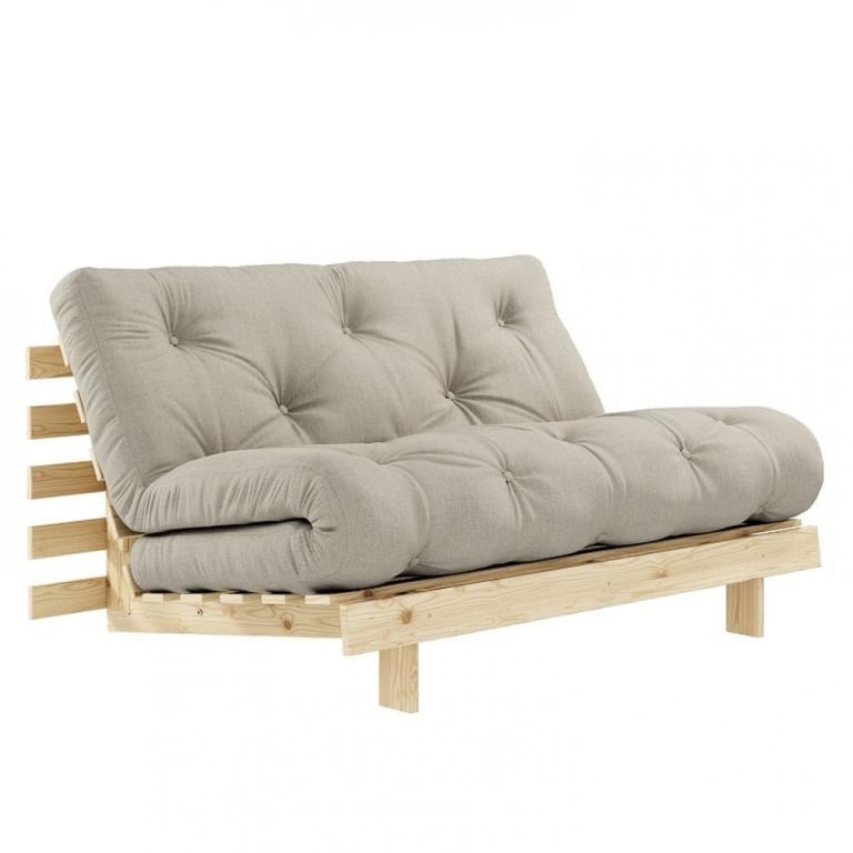 Produit similaire: Canapé convertible futon ROOTS pin naturel coloris lin couchage 140*200 cm.