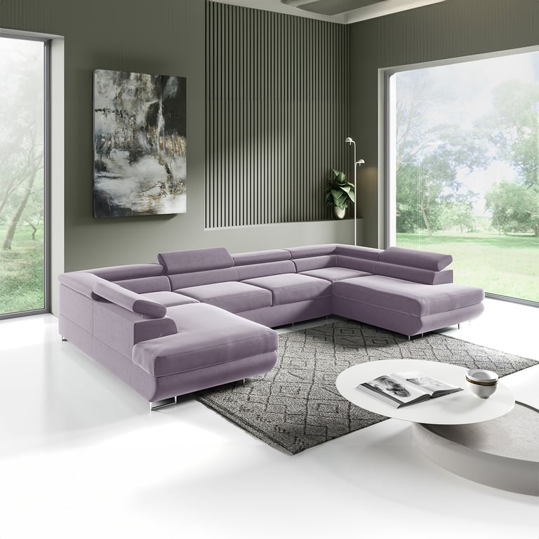 Produit similaire: lyam - Canapé relax convertible velours Violet