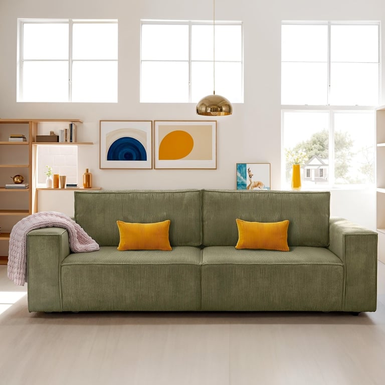 Produit similaire: harper - Canapé convertible velours côtelé Vert