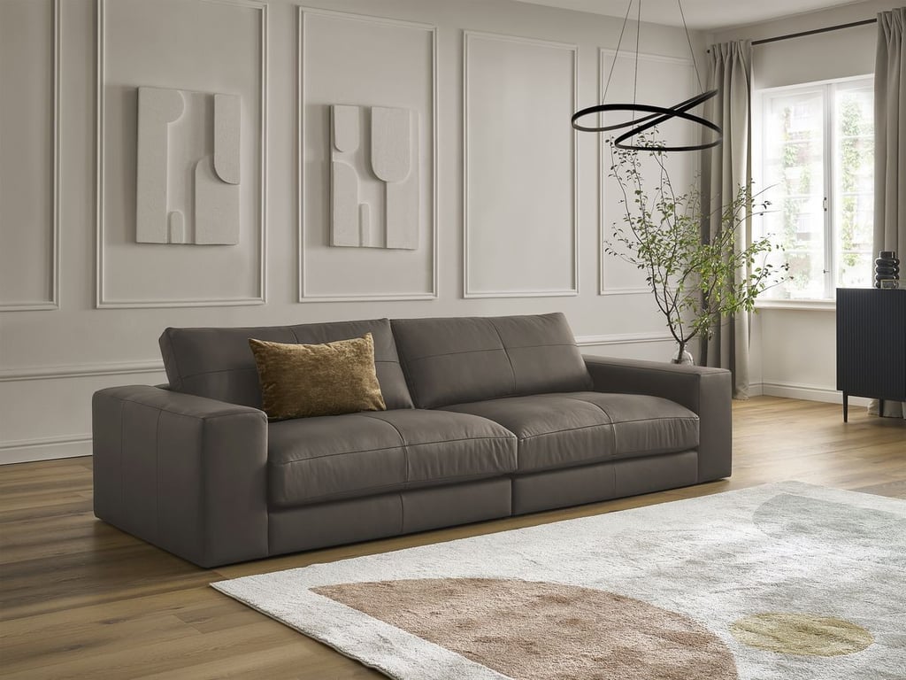 Produit similaire: Canapé droit fixe 3 places LEONARD cuir de vache marron   BOBOCHIC