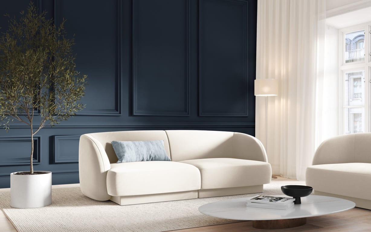 Produit similaire: miley - Canapé velours Beige