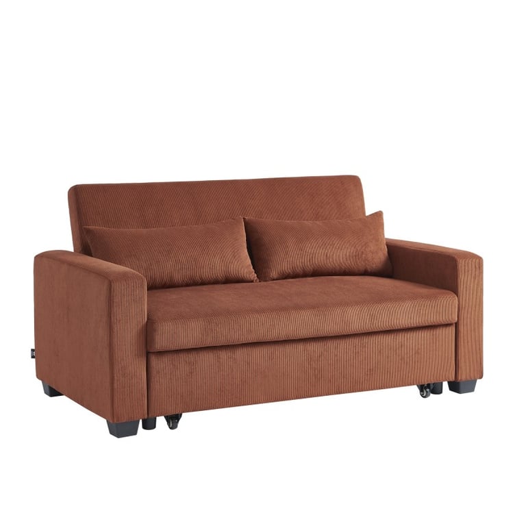 Produit similaire: Citrine - Canapé convertible velours côtelé Marron