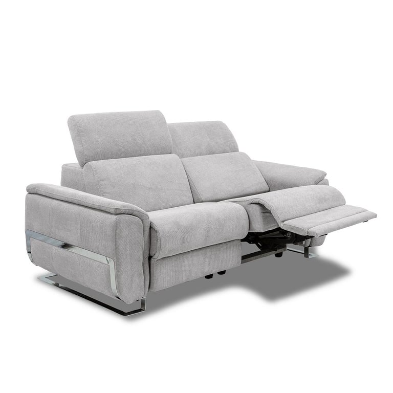 Produit similaire: Canapé 2 places relax électrique REAUMUR avec système zéro wall microfibre gris clair