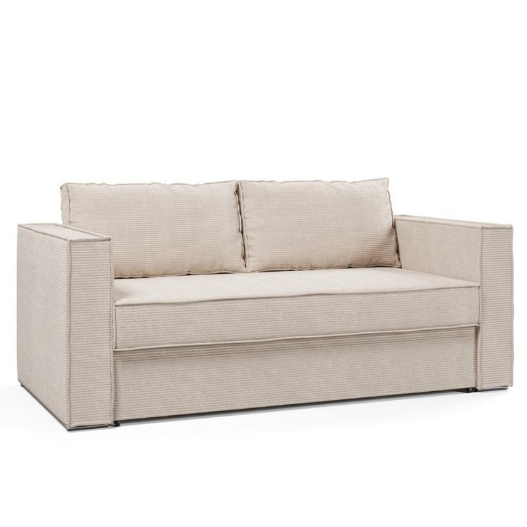 Produit similaire: Canapé convertible express 120cm ANTIBES matelas mémory 22cm sommier métal velours côtelé azur