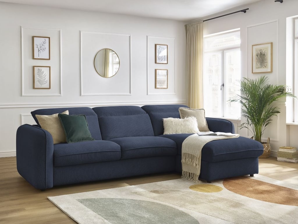 Produit similaire: Achille canapé d'angle réversible convertible express coffre 4 places bleu foncé
